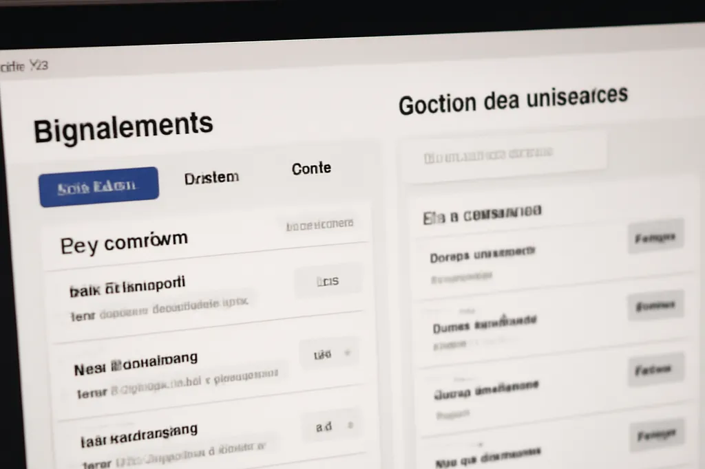 Tableau de bord de modération d'un forum francophone