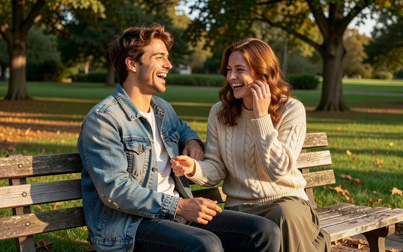 Femme confiante recevant un compliment élégant sur son style